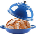 CUKOR 7QT Enameled Cast Iron Dutch Oven - Non-Stick Bread Pot for Baking & Cooking | Versatile for Roasting, Braising, Stewing, Soups