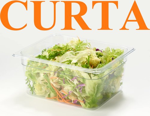 CURTA 6-Pack 1/2 Size 6" Deep NSF Polycarbonate Food Pans | Dishwasher & Freezer Safe Clear Container for Prep Tables, Buffet, Salad Bar, Commercial & Home Kitchen