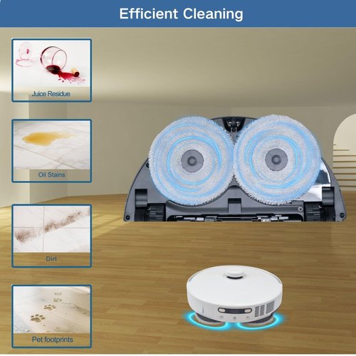8-Pack Replacement Mop pads compatible with Dreame L50/L40/L40s/L30/L20/L10 Ultra/L10s Pro Ultra/L10s Pro Gen2/L10s Ultra Gen2/L10s Plus/ X50/X40/X30 Ultra/X40 Master/Mova P10/P50 Pro Ultra/V50 Ultra