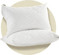 CoolShields Pillow Protector - Waterproof Hypoallergenic Zippered Covers | 2 Pack Standard Size for Better Sleep