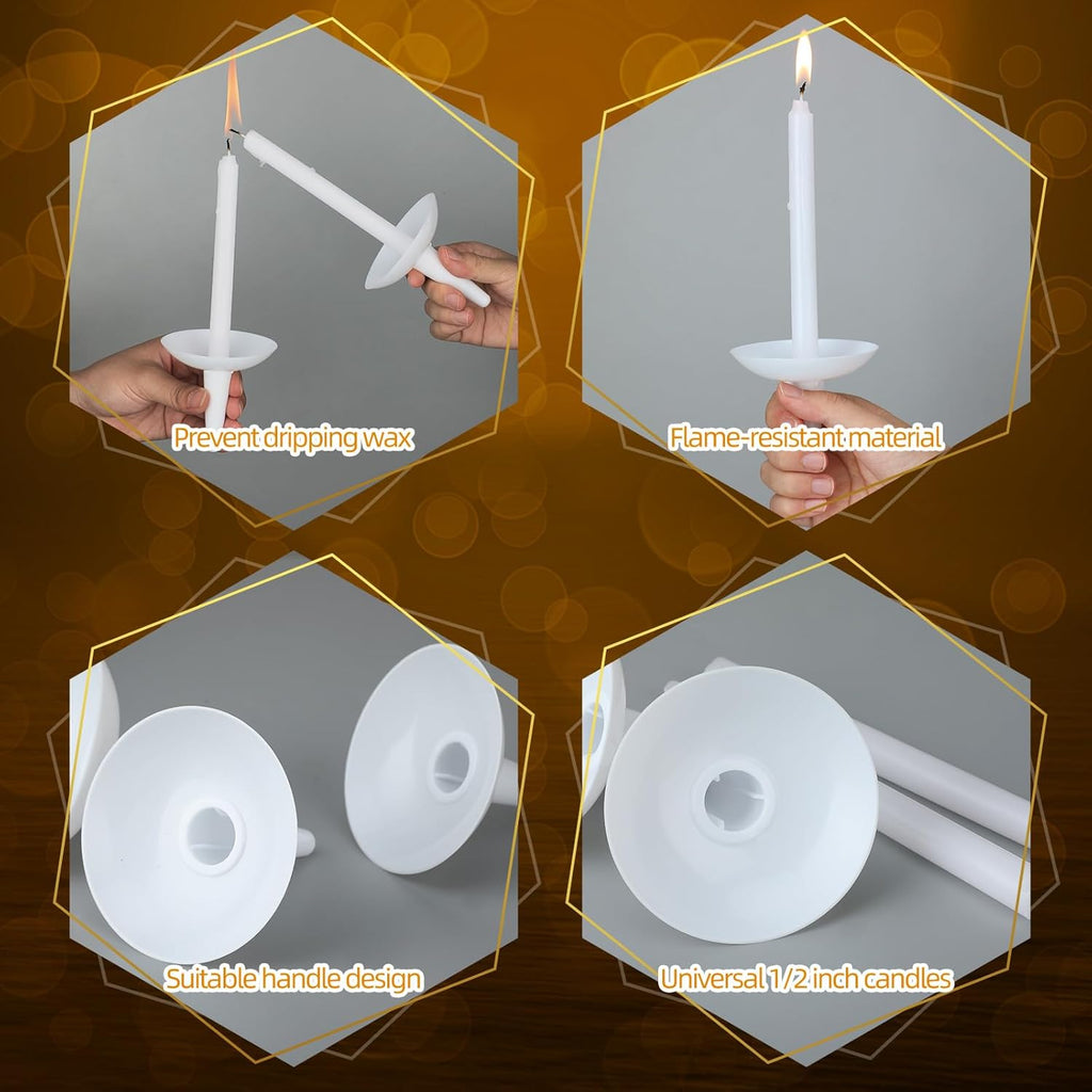 Regine Switzerland Candle Holders - 100 Pcs Plastic Drip Protectors for Church, Vigil & Events
