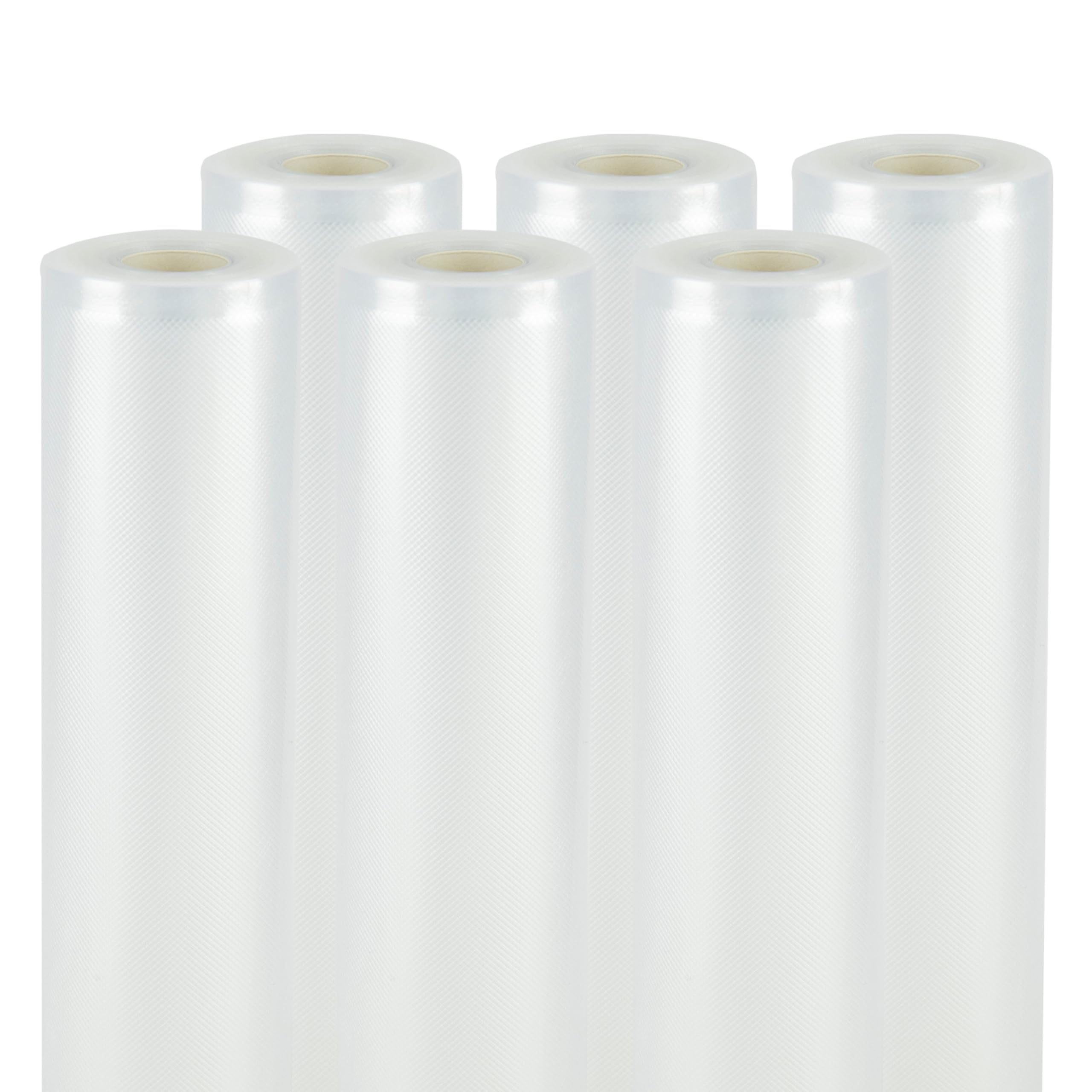 NESCO Vacuum Sealer Bag Rolls – 6 Pack of 11" x 20' BPA-Free Rolls, Freezer, Sous Vide, Microwave, Boil & Dishwasher Safe, Works with Most Vacuum Sealers