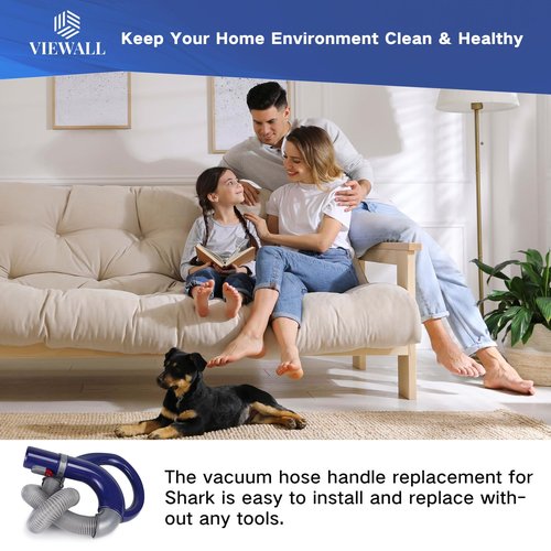 Upgraded Replacement Hose Handle for Shark NV360 NV350 NV351 NV352 NV355 NV356 NV357 NV358 NV370 UV541 NV390 NV391 NV392 CU520 Navigator Lift Away Vacuum Clener 207FFJ360 113FFJ (Blue)