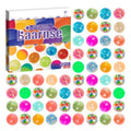 Baarnse 100PCS Colorful Clear Small Bouncy Balls with Gift Box Mixed Colors Bounce Bouncy Balls Party Favors, Carnival Prizes, Birthdays Gift, Easter Gifts (Colorful)
