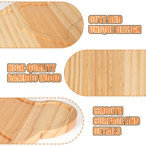 Heart Charcuterie Boards - Valentines Bamboo Cutting Heart Shaped Decoration Decor Supplies, Wood Serving Tray, Food Platter Valentines Gifts