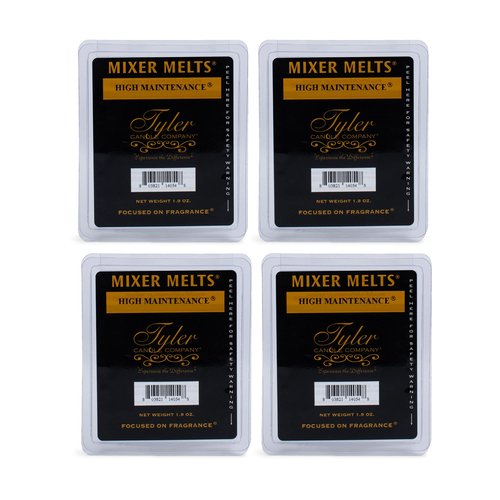 Tyler Fragranced 1.9 ounce Tart Mixer Melts Set of 4, High Maintenance