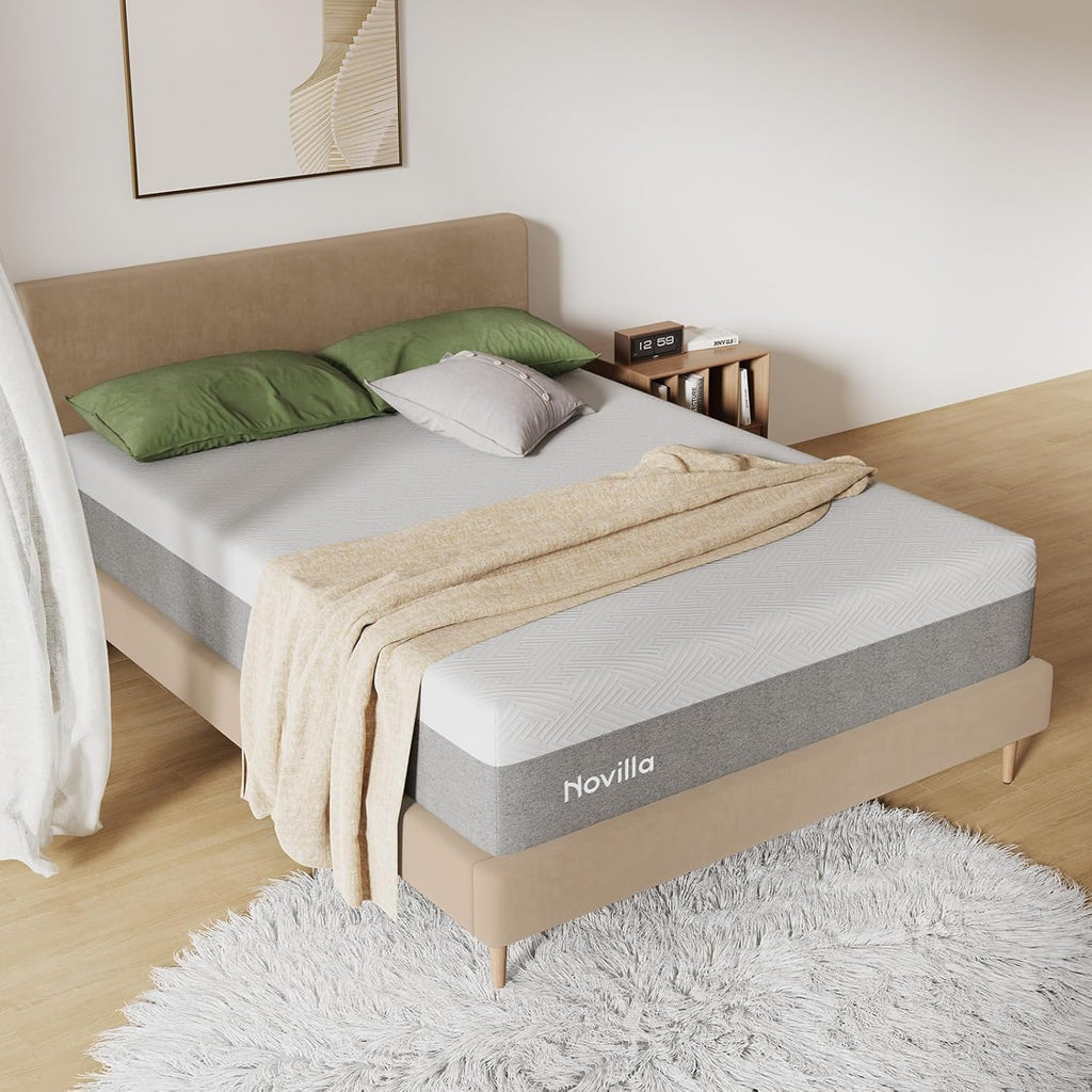 Novilla Memory Foam Mattress - 10 Inch Full Mattress with Gel Foam for Comfort & Pain Relief
