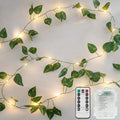 Suddus Fairy Lights Vine - 13.1ft 40 LED Battery Operated Pothos String Lights with Remote | Warm White Decor for Bedroom, Garden, Party, Wedding
