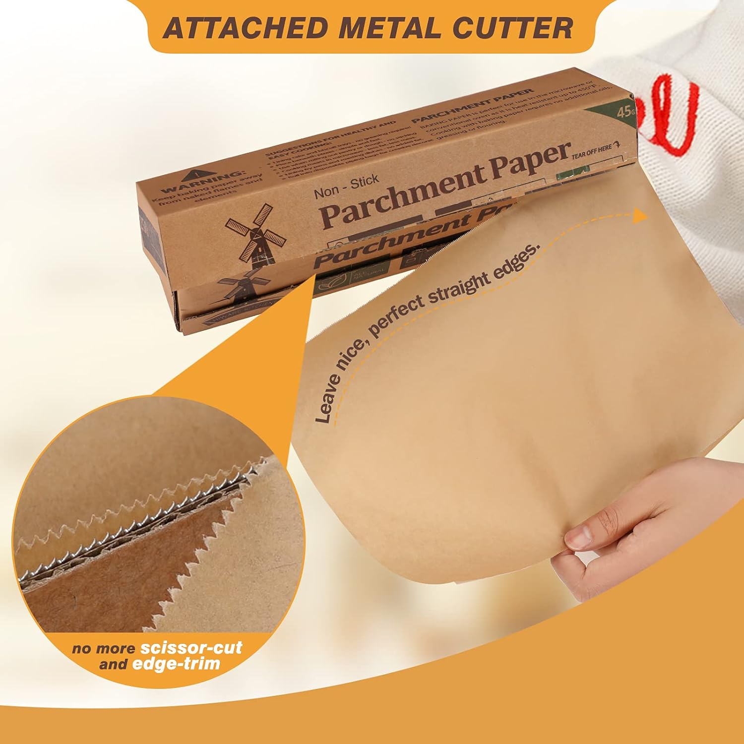 Unbleached Parchment Paper - Non-Stick Baking Roll, 12 in x 240 ft | Perfect for Cooking, Grilling & Air Frying