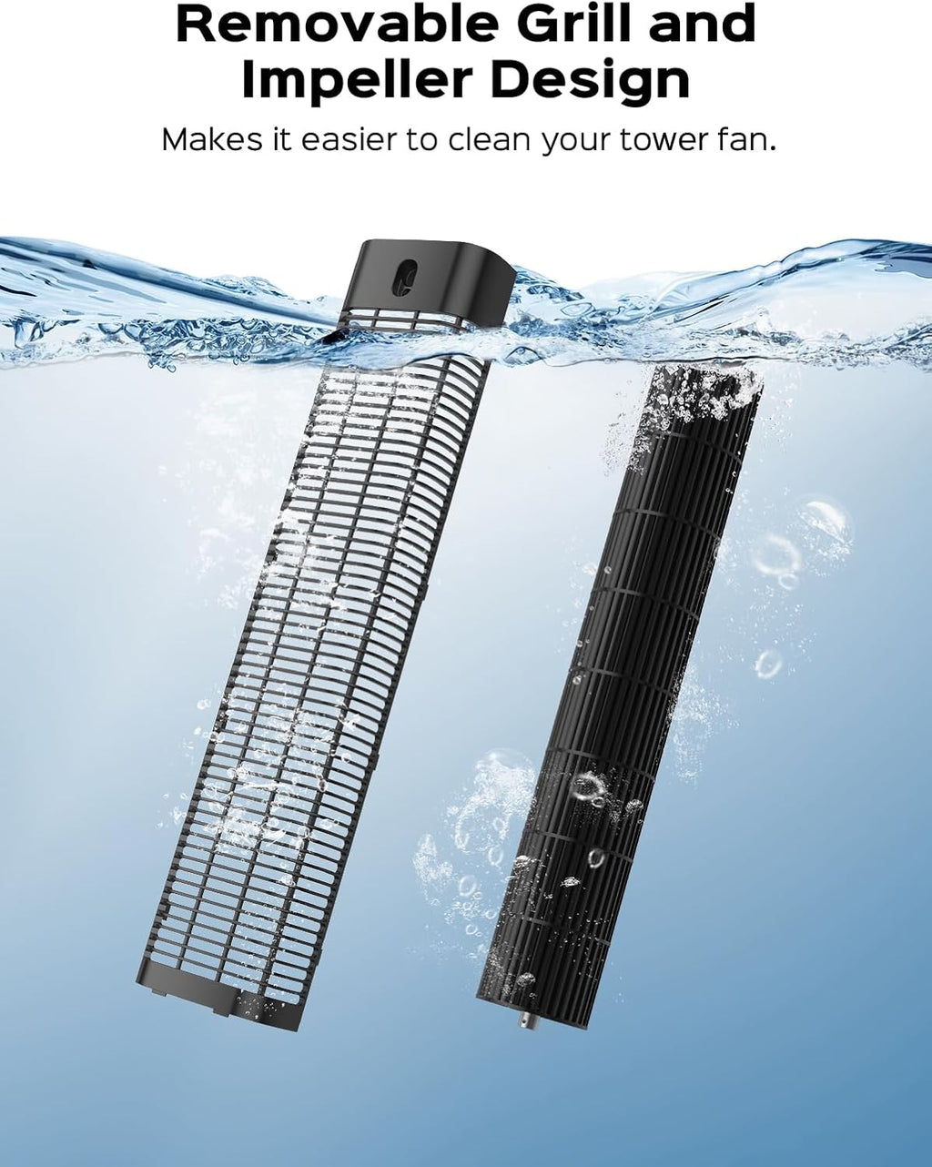 Tower 40-Inch Fan - 90° Oscillating, Remote Control, 30dB Quiet, 6 Speeds & 12H Timer | Ideal for Bedroom & Living Room