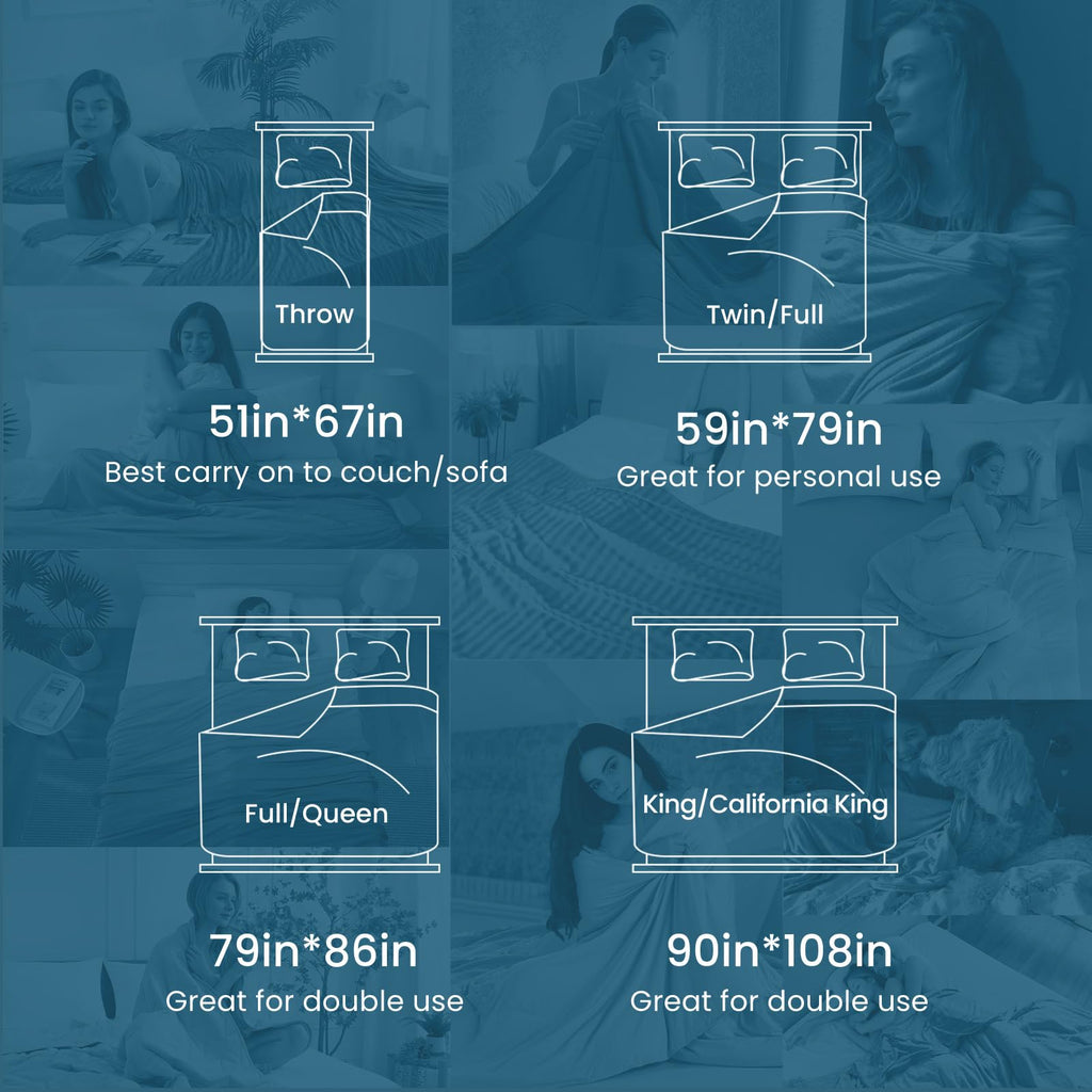 Elegear Revolutionary Cooling Blanket King Absorbs Heat to Keep Body Cool for Night Sweats, Arc-Chill3.0 Cool Fiber Q-Max>0.5 for Hot Sleepers, Lightweight Summer Cold Blankets for Sleeping 108" x 90"