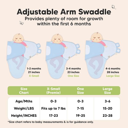 ABC Land Organic Baby Swaddle Sleep Sacks - Soft & Snug 3-Pack for Newborns 0-3 Months