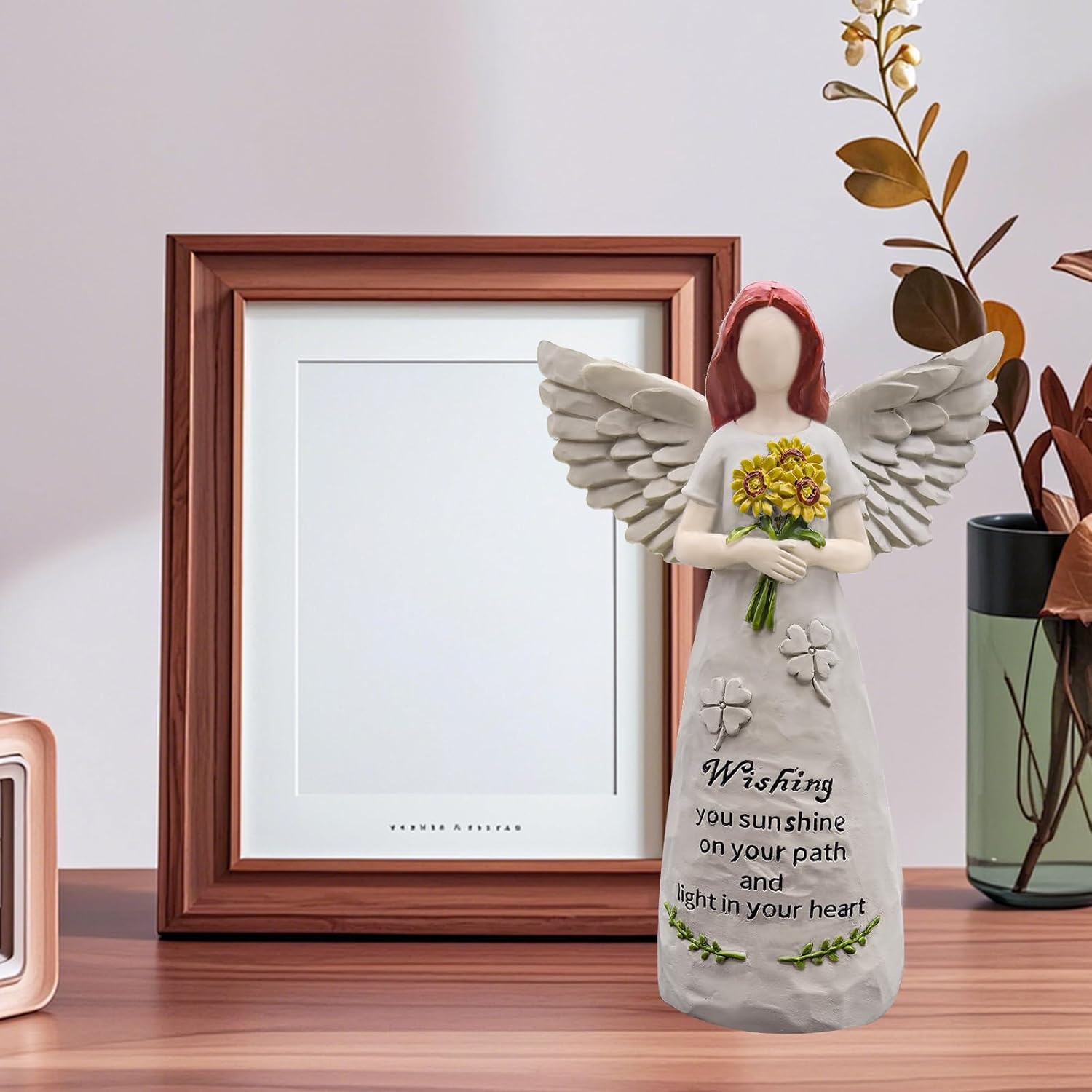 Angel Figurine | 5.5” Hand-Painted Sculpture for Blessings, Hope, and Healing Gifts