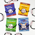 Baseball Valentines Day Classroom Exchange Gifts for Kids,30 Pack Sports Bracelets with Cards for Boy Girl,Valentine Non Candy Treats Party Favors Goodie Bag Stuffers,School Prizes for Toddler Student