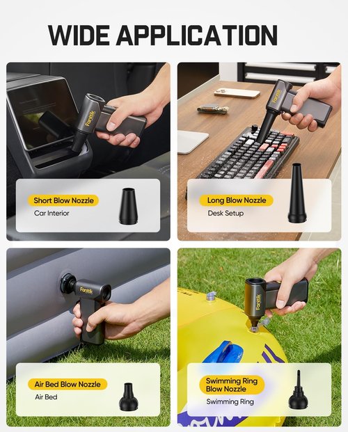 Fanttik B10 Pro Max Electric Air Duster - 130,000 RPM Brushless Motor | 6 Adjustable Gears & Rechargeable Battery