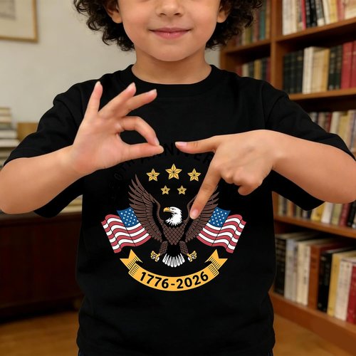 **USA 250th Anniversary Quick Dry Ice Silk Athletic T-Shirt - Patriotic Commemorative Tee for Men & Women | Size M, Color Black**