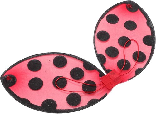 Abaodam Foldable Ladybug Wings - Portable Red Cosplay Costume Prop for Kids & Girls