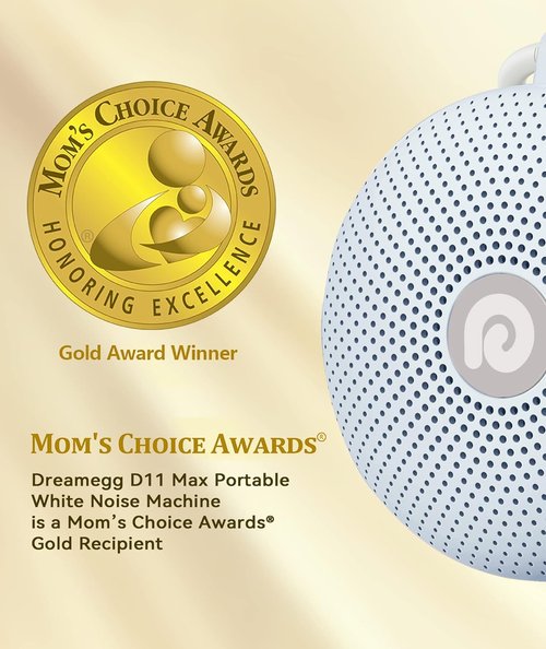 Dreamegg White Noise Machine - Portable Sound Therapy Device with 21 Soothing Sounds | Ideal for Home & Travel (Light Blue)