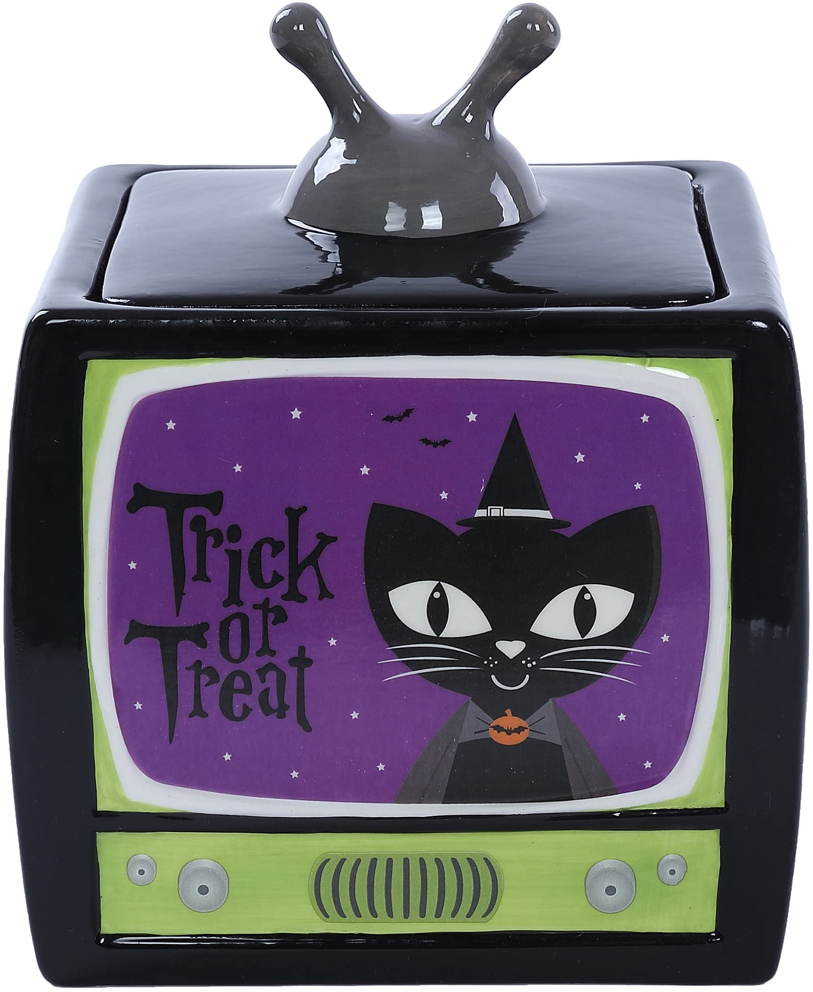 Stephanie Imports Trick or Treat - Vintage TV Halloween Themed Fall Holiday Ceramic Cookie Jar