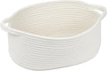 Skiennix Woven Storage Basket - Cotton Rope Boho Organizer with Handle | Small Decorative Toy Bin for Nursery