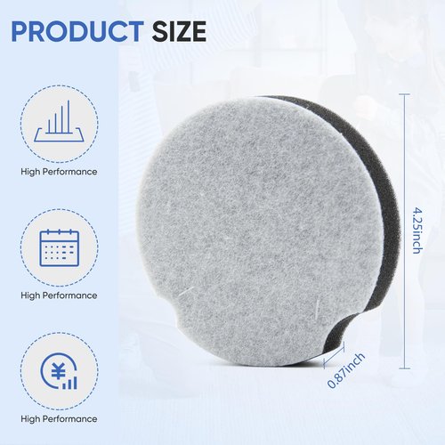 4 Pack Filter Replacement for Bissell PowerForce Compact Lightweight Vacuum Cleaner 1520 2112, Compatible with Bissell Turbo Bagless 2690 Cleanview 3508 Cleaner, Compare to Part #1604896/160-4896