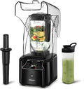 CRANDDI Commercial Quiet Blender - 2200 Watt Professional Countertop Blender with 80oz Pitcher | K90 Black