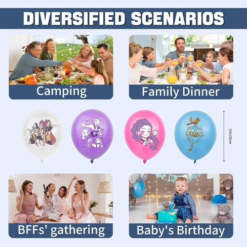 Birthday Decorations Set, Theme Party Supplies with Happy Birthday Banner Supplies Decorations Letter Balloons for School Classroom Decor, Fan Meeting Christmas Gift (98 Pcs）