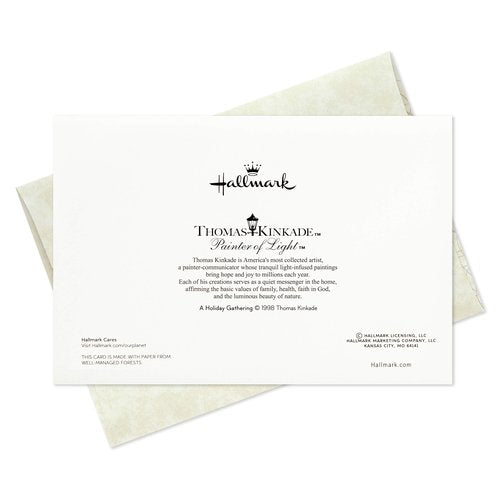 Hallmark Thomas Kinkade Boxed Christmas Cards Assortment, Snowy Scenes (3 Designs, 24 Cards with Envelopes)