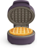 Bella Mini Waffle Maker - EverGood™ Ceramic Nonstick Coating, Cool Touch Handles, 350 Watts | Plum Color