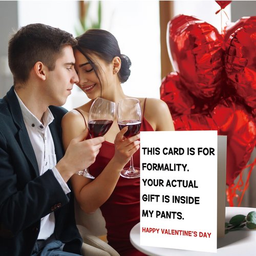YiKaLus Naughty Valentine's Day Card for Her,Funny Valentines Day Card for Girlfriend,Sexy Anniversary Card for Wife