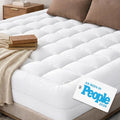 Cloud-Like Twin Mattress Topper - 100% Cotton Cooling Mattress Pad for Ultimate Comfort - Breathable Design, White