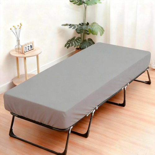 Popfavor Fitted Sheets Only 31x75 Inches, 1 Pack Super Soft Microfiber Cot Size Fitted Sheet for Narrow Twin, Camp Bunk, RV Bed, Army Cot & Trifold Mattress, Breathable Bottom Bed Cover, Light Grey