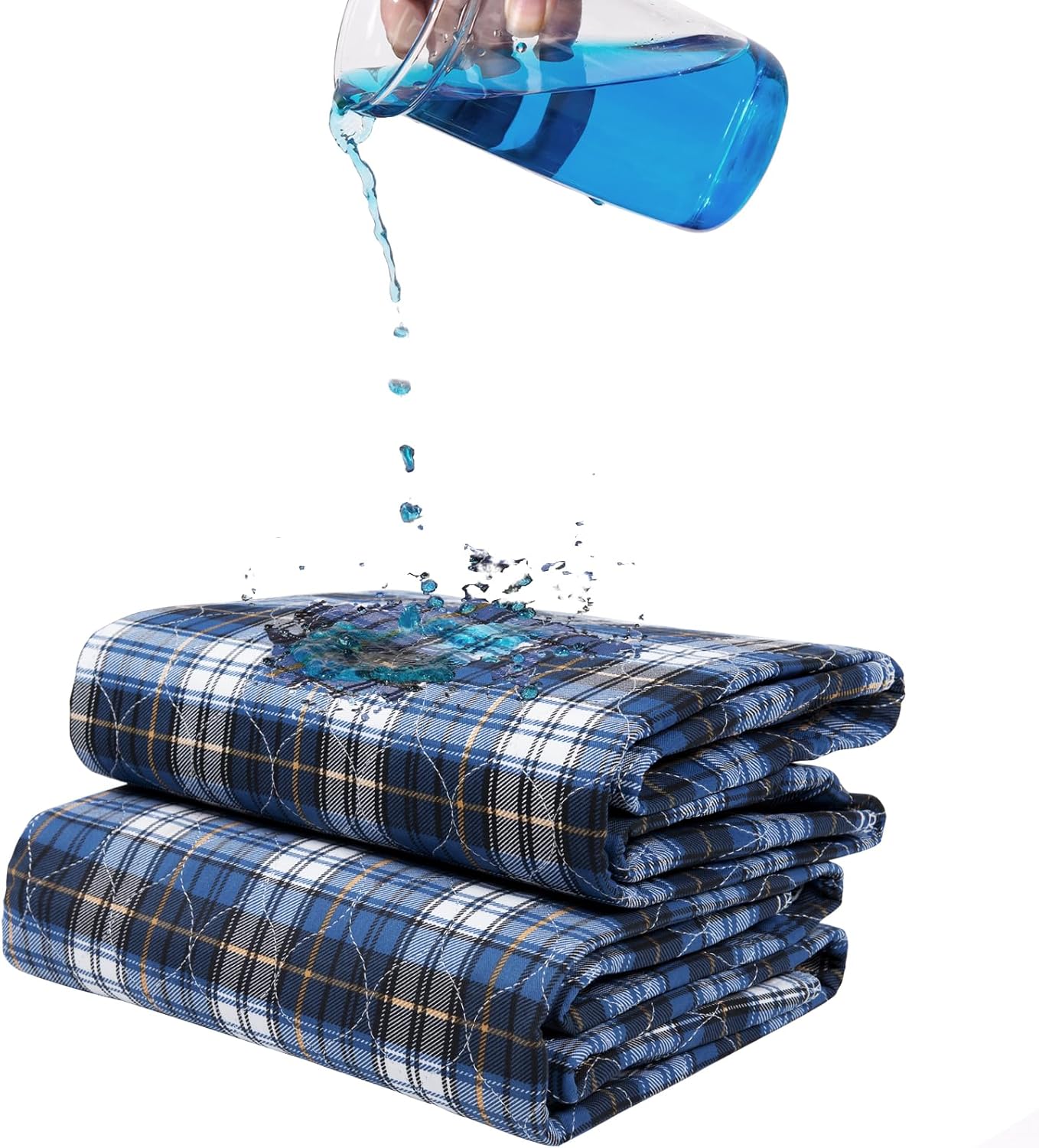 Skiennix Non-Slip Bed Pads - Waterproof & Washable Incontinence Solution | 36" x 52" | 2 Pack