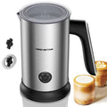 Keenstar Electric Milk Frother, Automatic Milk Steamer Warm or Cold Foam Maker for Latte, Cappuccino, Macchiato, Stainless Steel Milk Warmer with Temperature Controls