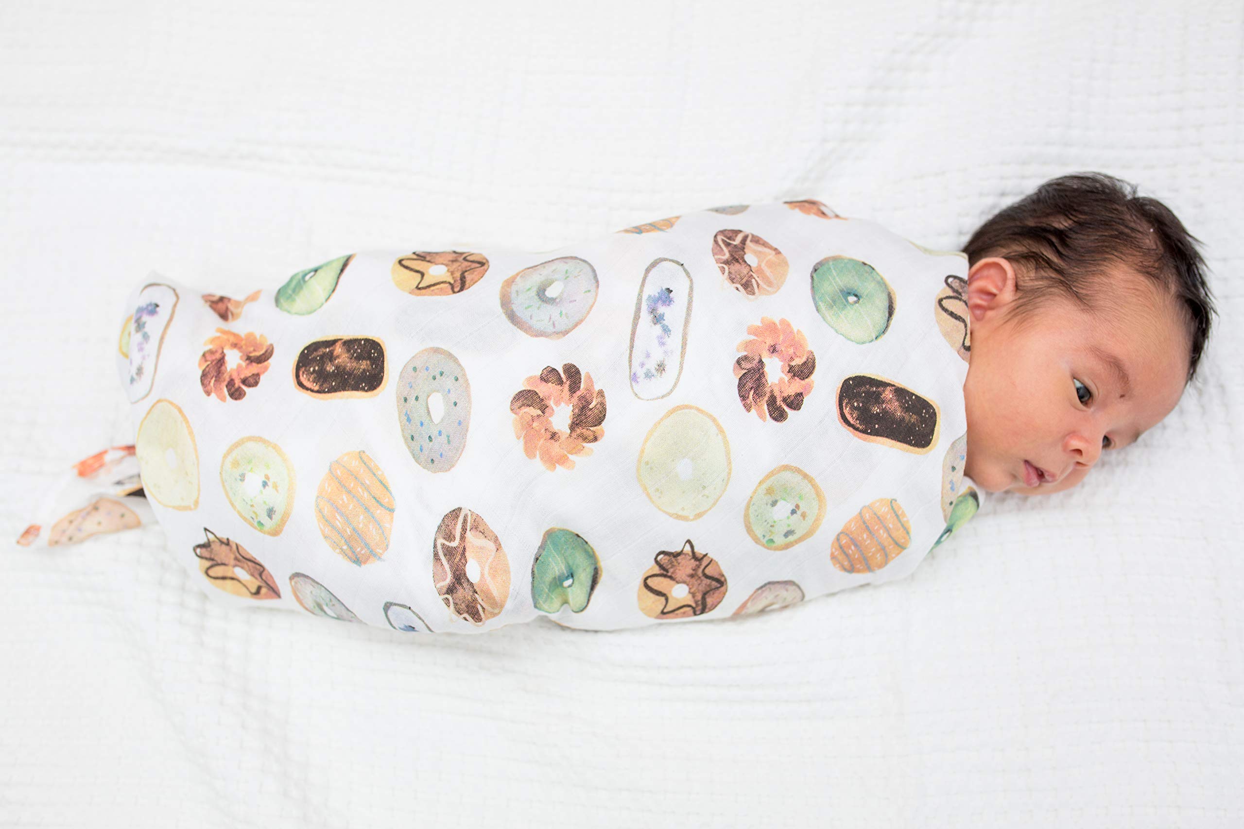 Lulujo Baby Swaddle Blanket| Unisex Softest Bamboo Viscose Muslin Swaddle Blanket| Neutral Receiving Blanket for Girls & Boys 47in x 47in Hummingbird