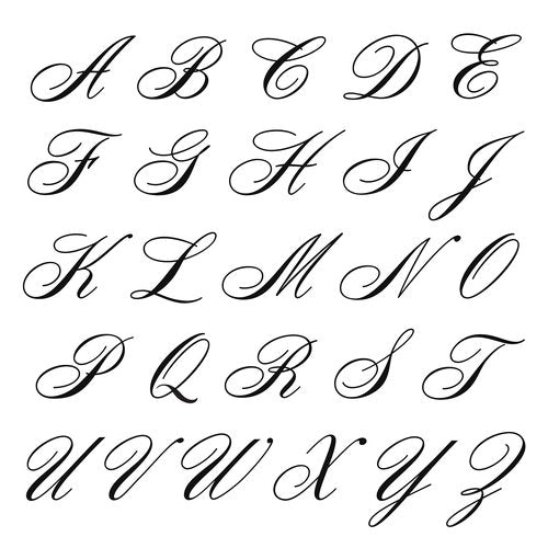 RiverRidge Rose Monogrammed Flatware Set 46 Piece Silverware - N - Utensils Set with Serving Pieces, Heavy Gauge Stainless Steel, Mirror Finish, Dishwasher Safe Cutlery for Daily Use