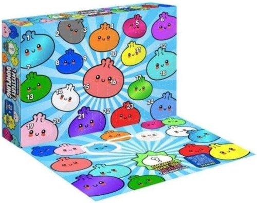 Muticoor Dumpling Squishy | 24-Day Advent Calendar of Cute Bao Bun Fidget Toys for Stress Relief