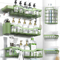 NESOMI Shower Caddy - Rustproof Stainless Steel Organizer with Soap Dish & Hooks | 8-Pack, No-Drill Storage