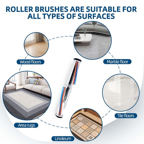 53270A Metal Brush Roller Replacement: for Eureka Sanitaire Vibragroom II Series Commercial Upright Vacuum Cleaner Replace Part - 1-PACK of 12" Brushroll