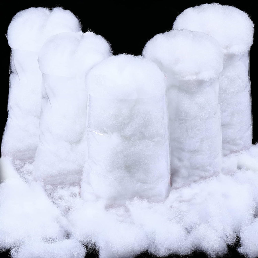 Shappy Christmas Fake Snow | 14.11 Ounce Fluffy White Cloud Fiber for Indoor Decor