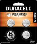Duracell 2032 Lithium Battery - 4 Count Pack | Child Safety Features & Compatibility for Key Fobs & More