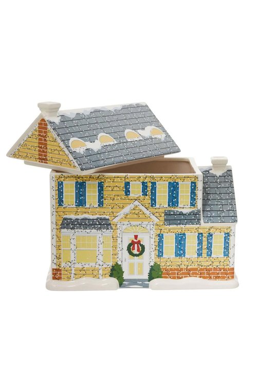 Department 56 National Lampoon's Christmas Vacation the Griswold House Sculpted Canister Cookie Jar, 13.78 Inch, Multicolor