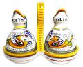 GUTE Deruta Italy Raffaellesco Oil & Vinegar Set | Handcrafted & Handpainted Italian Ceramics | Authentic Italian Pottery Handmade in Deruta, Italy