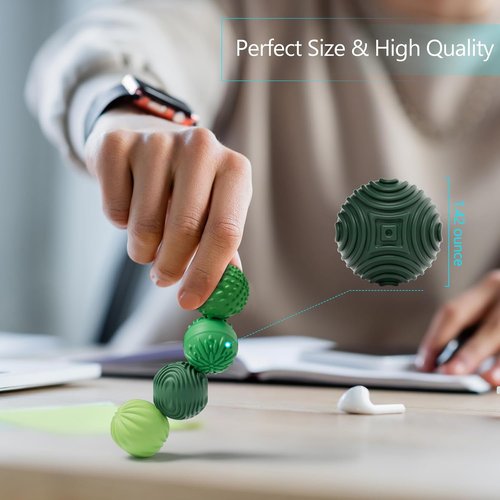 Luckdoor Silicone Magnetic Balls - Fidget Toys for Stress Relief & Sensory Play | 4PCS for Adults & Teens