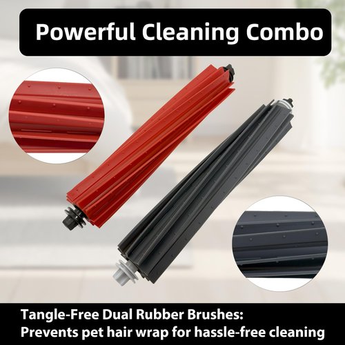 EXPILOVI 2SET S8 Pro Ultra Dual Main Brush Replacement for Roborock S8 Pro Ultra, S8, S8+, Q5 Pro, Q5 Pro+, Q8Max and Q8Max+ Robot Vacuum Cleaner Roller Brush Parts