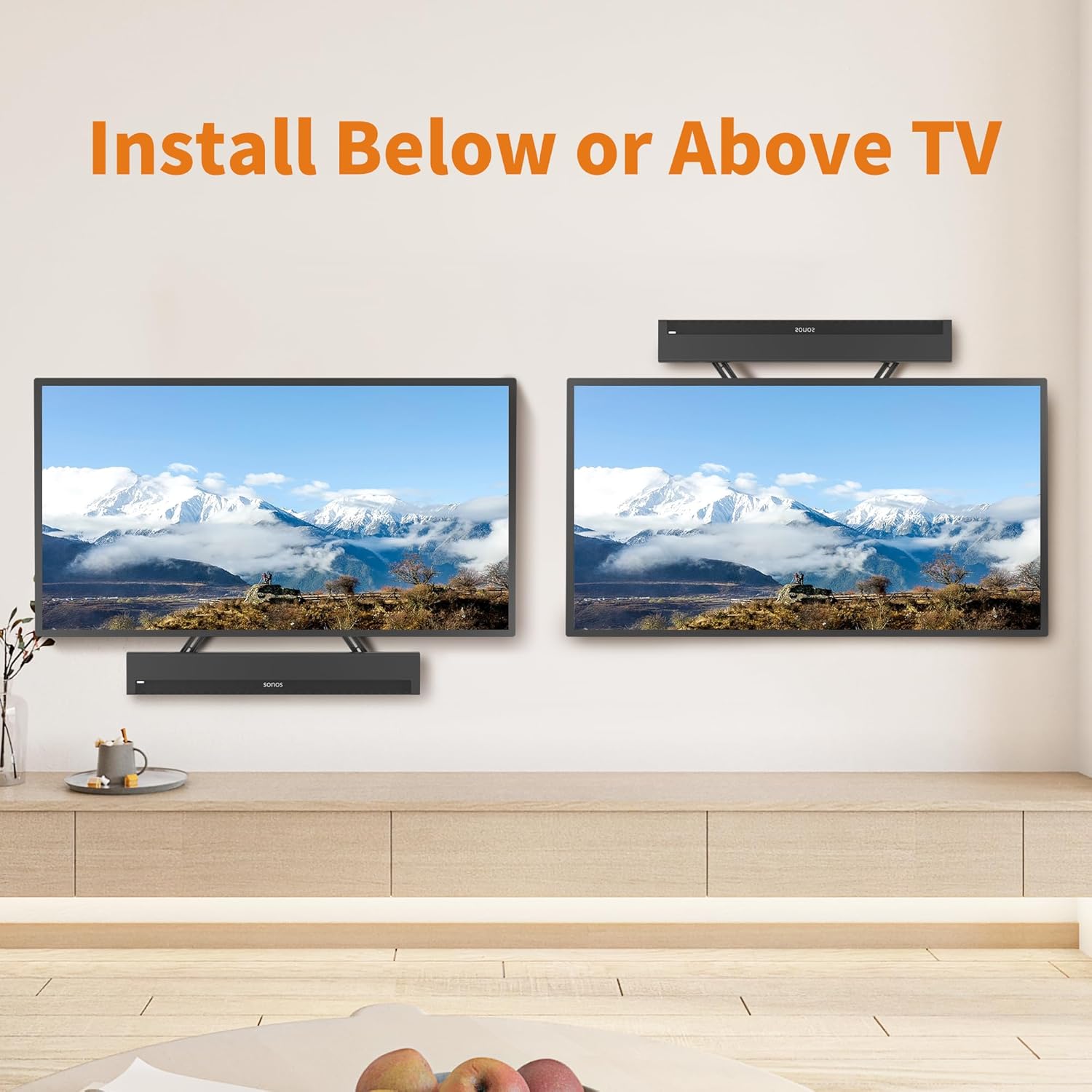 XINLEI Universal Sound Bar Mount | Fits 23-65 Inch TVs | Securely Holds Up to 22 lbs
