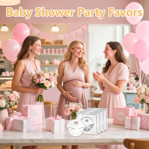 30Pcs Pizza Cutter Wedding Party Favors for Guests, Mini Stainless Steel Pizza Cutter with Silver Gift Box for Bridal Decoration Baby Shower Return Souvenirs Guest Prizes