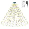 TOPPORTED 400 LEDs Christmas Tree Lights,LED Christmas Lights with 8 Light Modes,Timer& Memory Function,Remote Control,16 Strands 6.6FT String Light for Wedding,Home Party,Xmas Tree Decor,Warm White