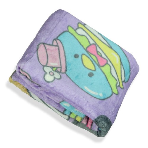 Northwest Chococat Blanket Go Choco Rainbow and Friends Plush Fleece Throw 46" X 60"