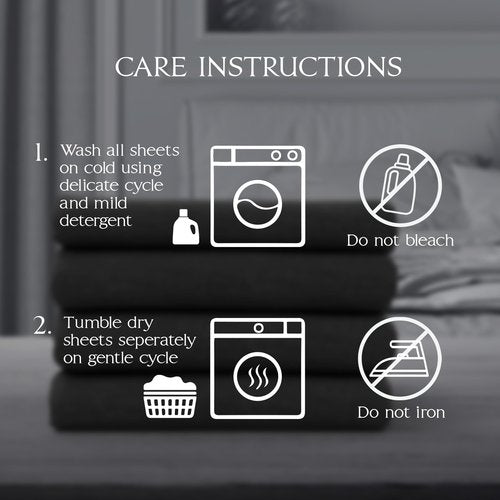 Northwest Ashford Home Essentials Bedding, 3 Piece Twin Size Sheet Set, Stretch Limo Black